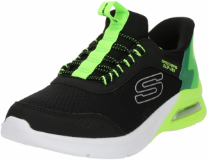 SKECHERS Tenisky 'MICROSPEC MAX - BRISK-STRIPE'  zelená / neónovo zelená / čierna