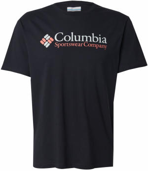 COLUMBIA Tričko  oranžová / čierna / biela