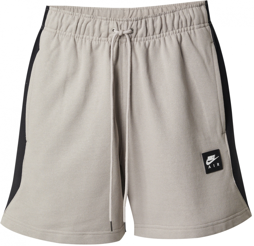 Nike Sportswear Nohavice  sivobéžová / čierna / biela