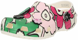Crocs Dreváky 'Classic'  zelená / ružová / čierna / šedobiela