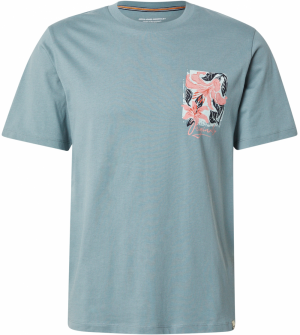 JACK & JONES Tričko  modrosivá / mätová / lososová / čierna