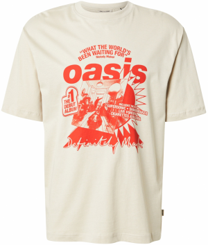 Only & Sons Tričko 'ONSOASIS'  svetlosivá / oranžovo červená