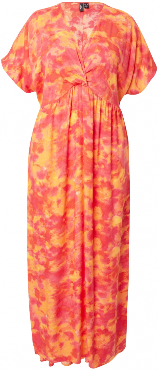 Vero Moda Curve Šaty 'VMCCIANA'  oranžová / broskyňová / tmavoružová / oranžovo červená