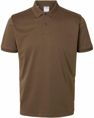 SELECTED HOMME Tričko 'SLHFAVE'  hnedá