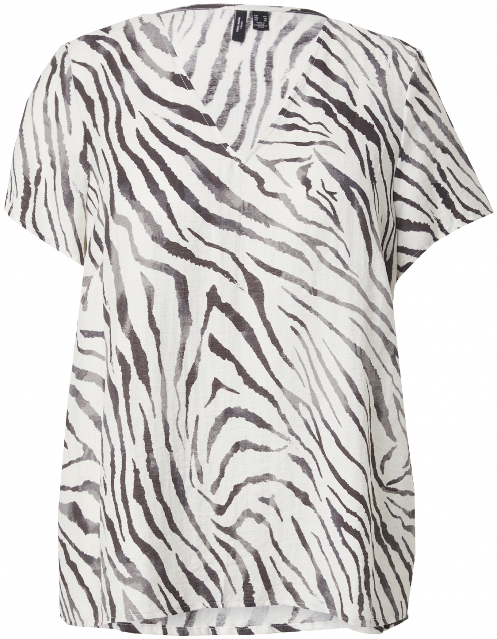 Vero Moda Curve Blúzka 'VMCDORA'  čierna / biela