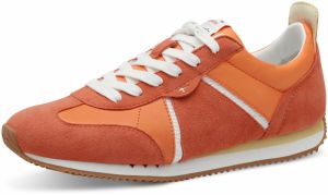 Tamaris Nízke tenisky  mandarínková / tmavooranžová / biela