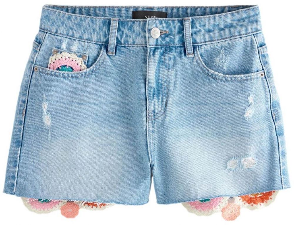 Next Džínsy  modrá / modrá denim / ružová / červená / biela