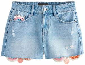 Next Džínsy  modrá / modrá denim / ružová / červená / biela