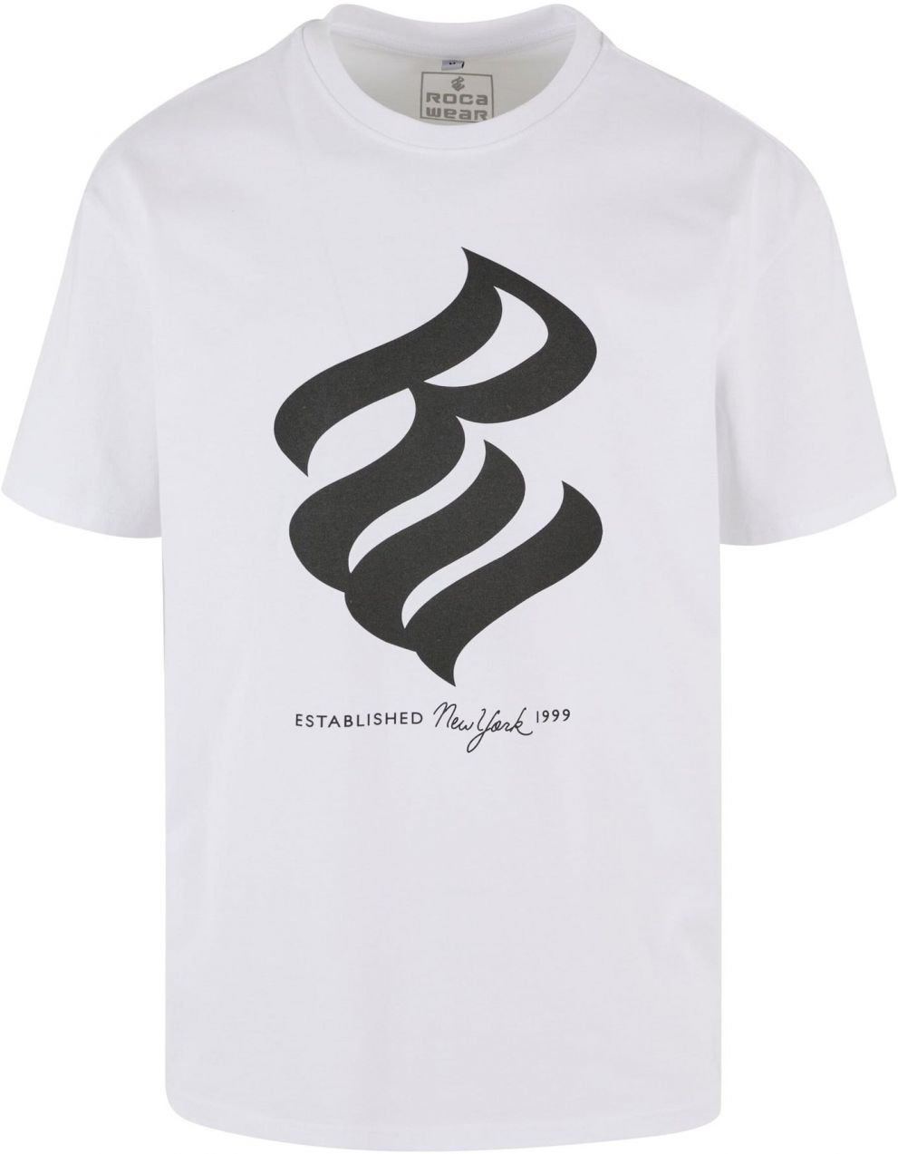 ROCAWEAR Tričko  čierna / biela