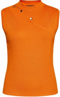 faina Vyšívaný top  oranžová