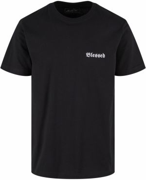 Mister Tee Tričko 'Ble$$ed EMB'  čierna / biela