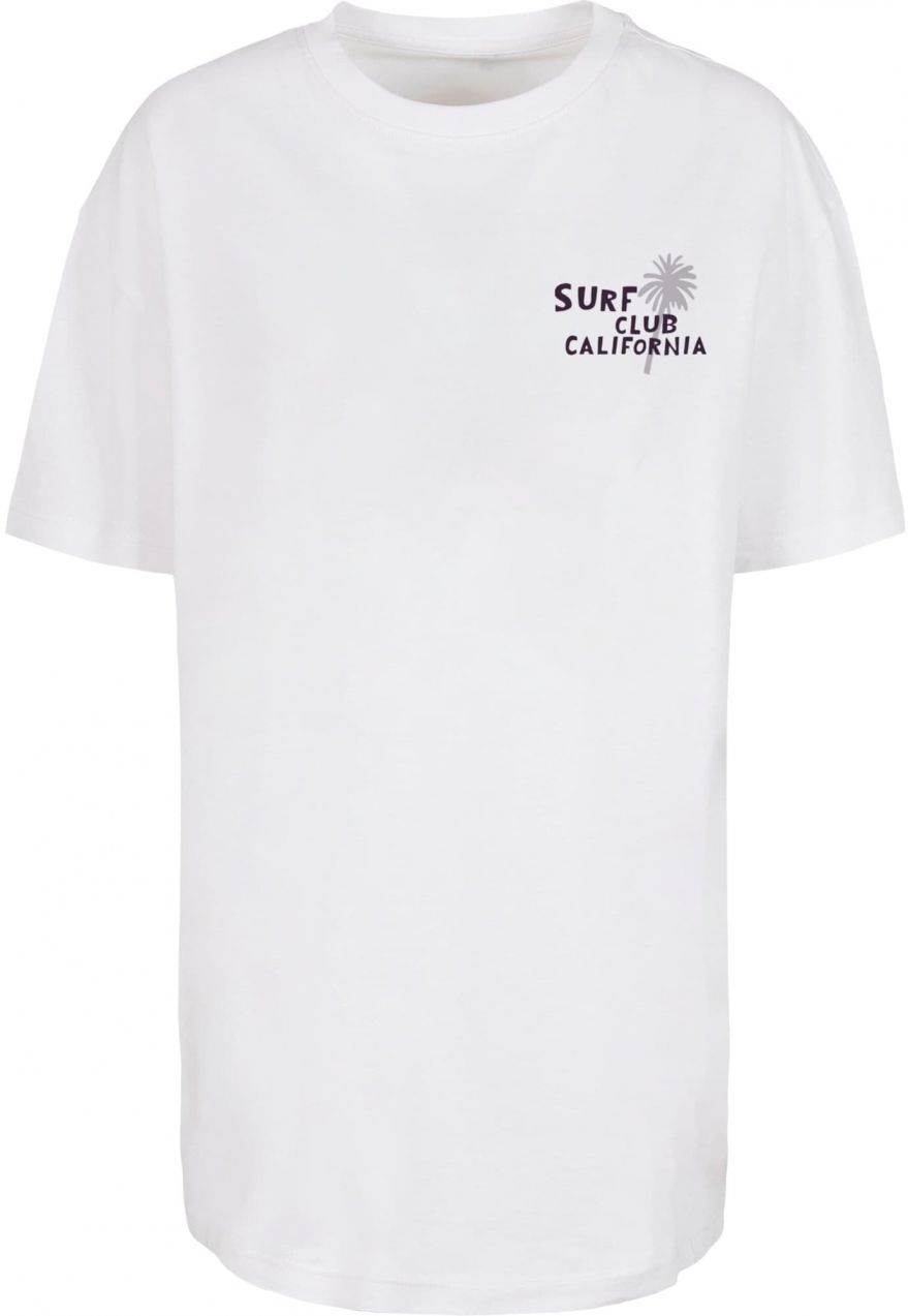 Merchcode Oversize tričko 'Surf Club California'  zmiešané farby / biela