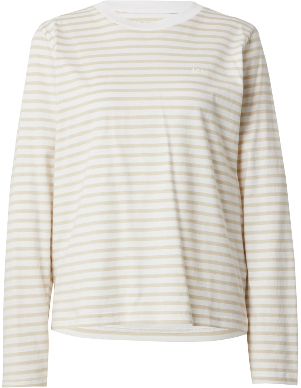 Lee Tričko 'LS STRIPE TEE'  béžová / biela
