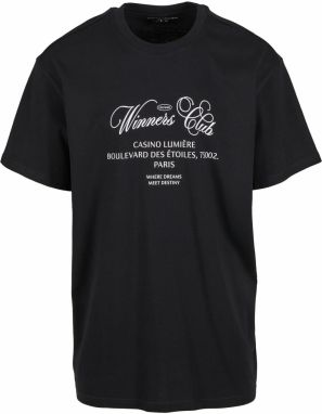 Mister Tee Tričko 'Winners Club'  čierna / biela