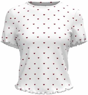 VERO MODA Tričko 'VMHarry'  červená / biela