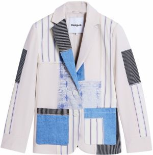 Desigual Blejzer  zmiešané farby / šedobiela