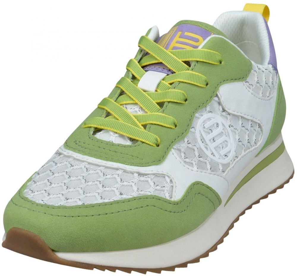 TT. BAGATT Nízke tenisky  kiwi / tmavofialová / strieborná / biela