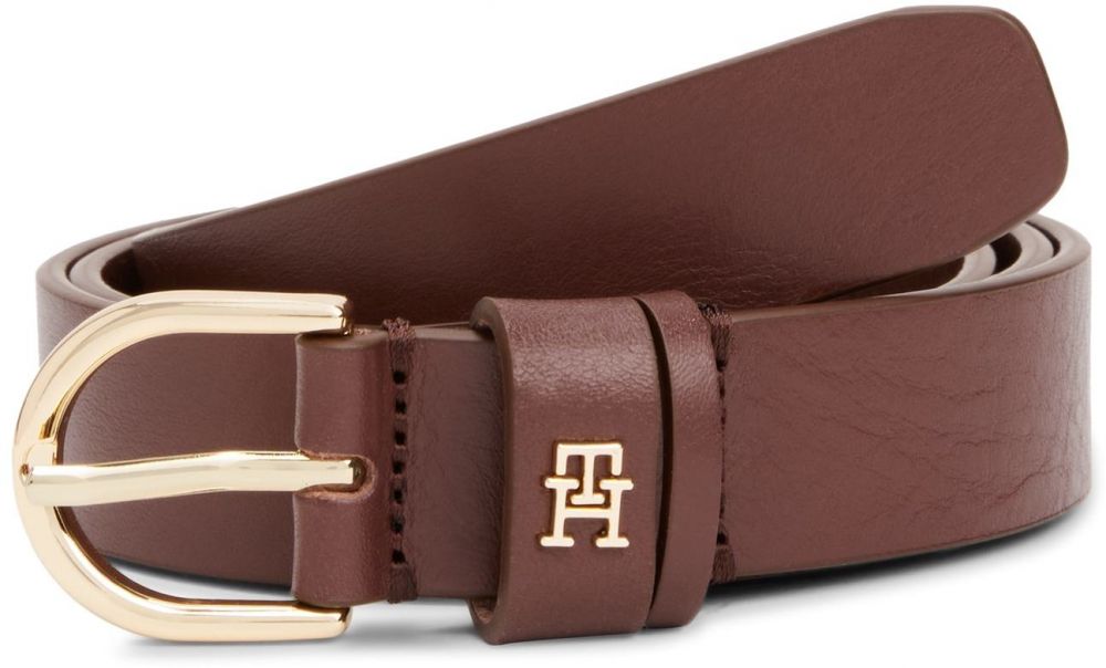 TOMMY HILFIGER Opasky 'Essential Effortless 2.5'  hnedá / zlatá