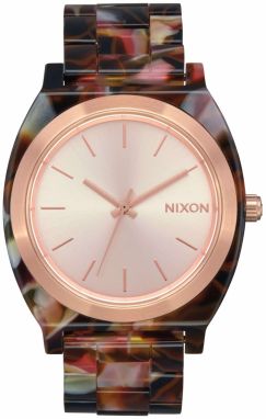 Nixon Analógové hodinky 'Time Teller'  hnedá / zlatá