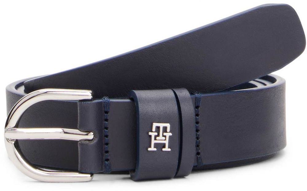 TOMMY HILFIGER Opasky 'Essential Effortless'  tmavomodrá / strieborná