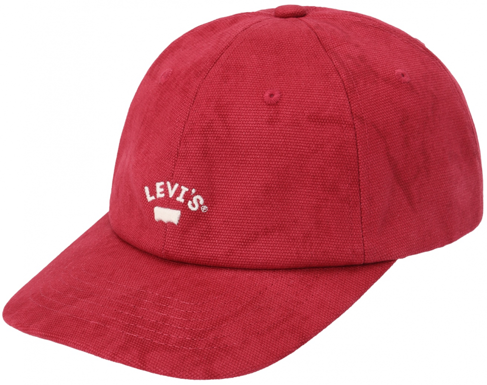 LEVI'S ® Čiapka 'LAZY GIRL'  červená / biela