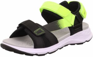 SUPERFIT Otvorená obuv  trávovo zelená / čierna