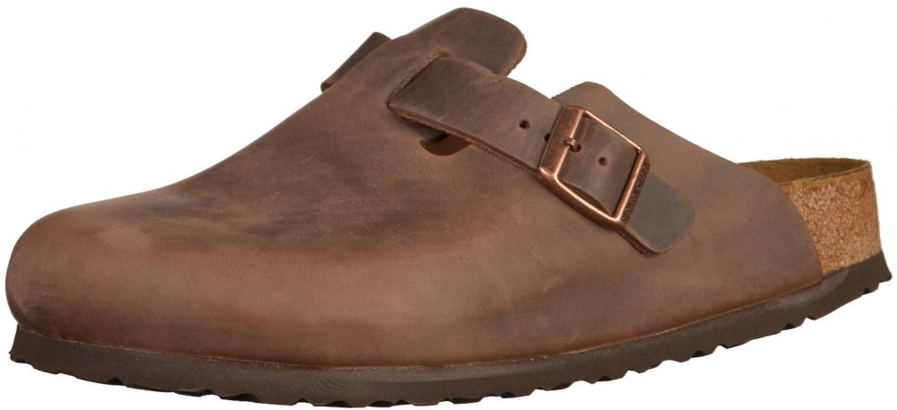 BIRKENSTOCK Šľapky 'Boston'  tmavohnedá