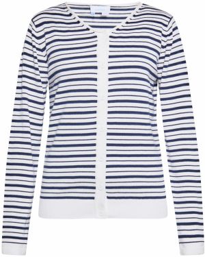 usha BLUE LABEL Kardigán  námornícka modrá / biela