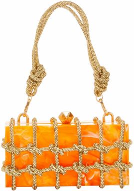 FELIPA Listová kabelka  zlatá / oranžová