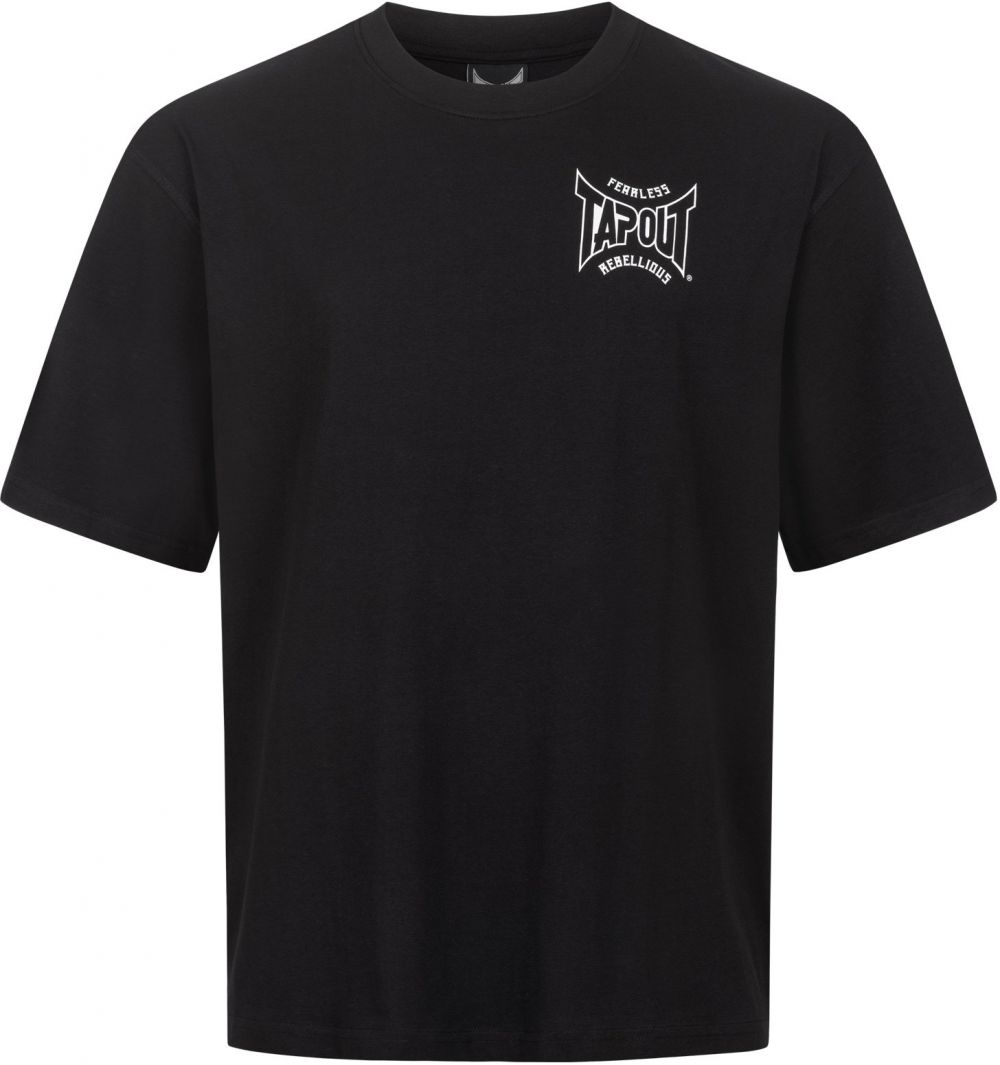 Tapout Tričko 'B3Li3Ve'  čierna / biela