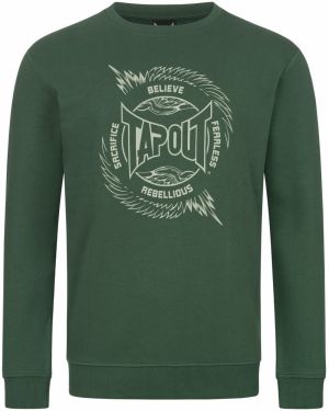 Tapout Mikina 'Spirit'  zelená / biela