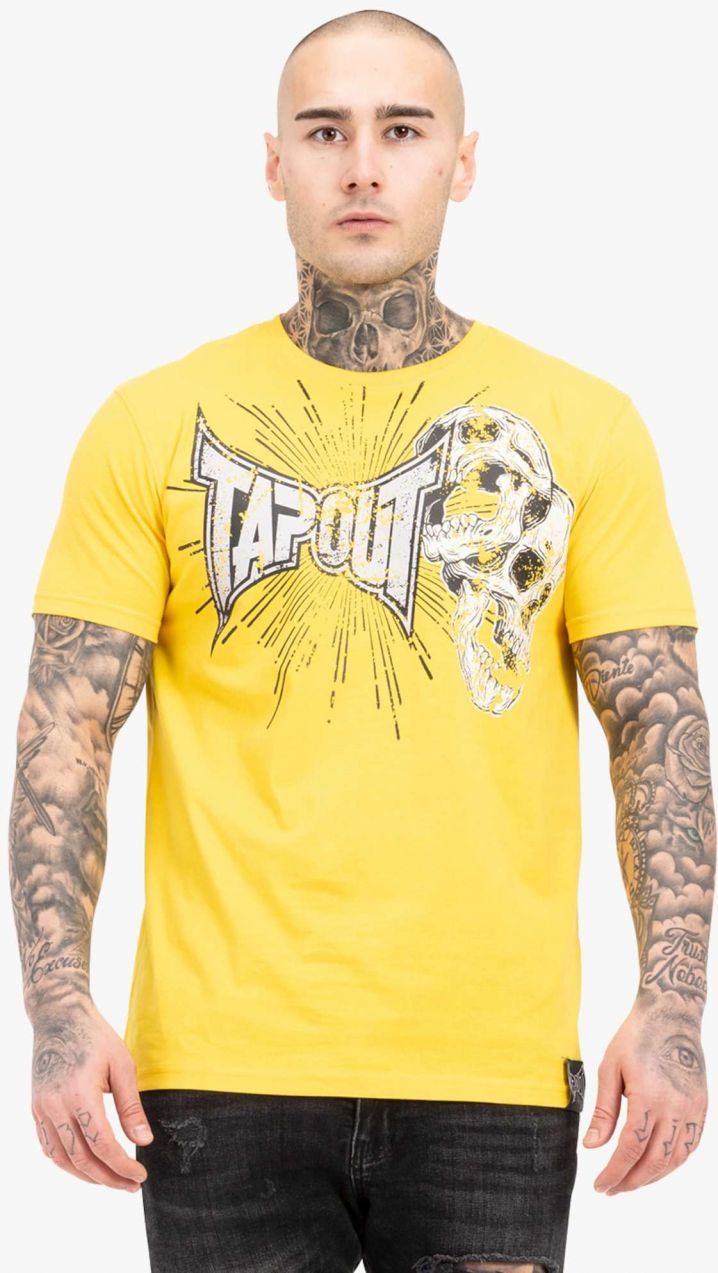 Tapout Tričko 'BLADE'  žltá / čierna / biela