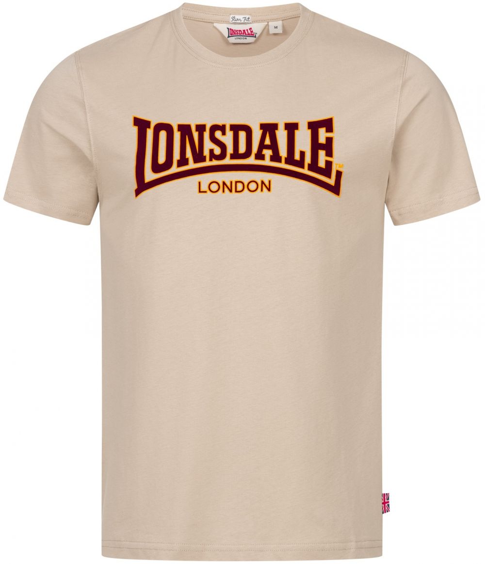 LONSDALE Tričko 'CLASSIC'  piesková / zmiešané farby