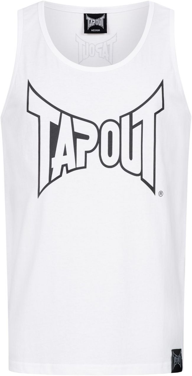 Tapout Tričko 'TIPTON SINGLET'  čierna / biela