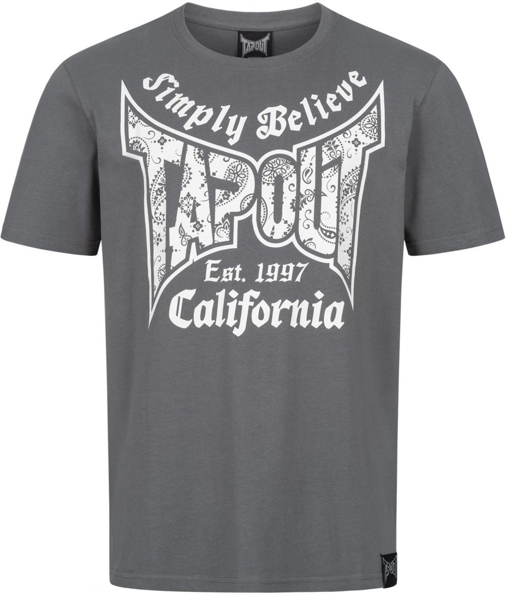 Tapout Tričko 'HAILY BE'  sivá / biela