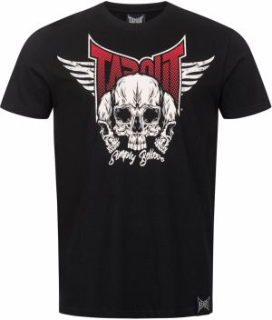 Tapout Tričko 'HAMLINES'  tmavočervená / čierna / biela