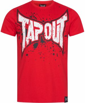 Tapout Tričko ' SPLASHING '  červená / biela