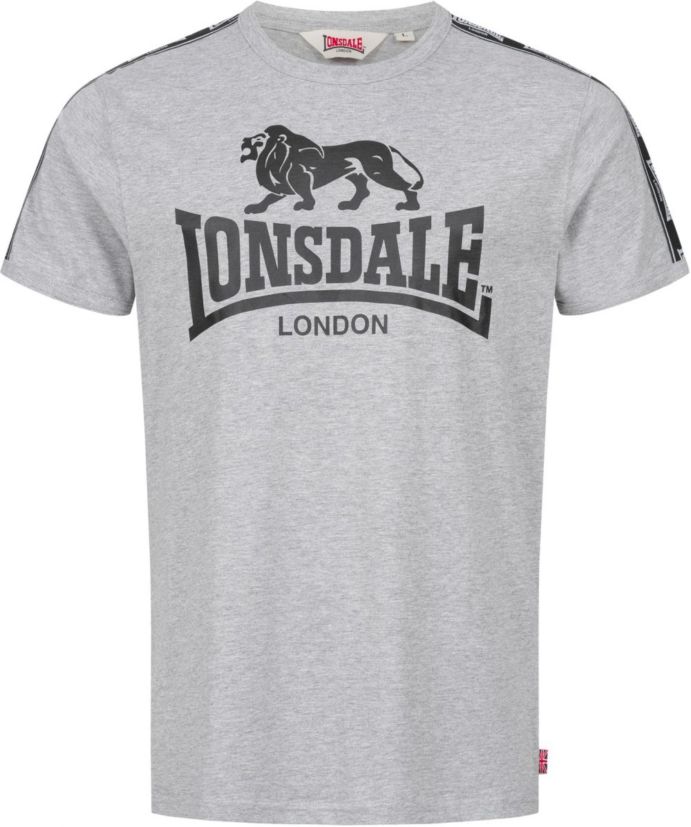 LONSDALE Tričko 'STOUR'  sivá / čierna
