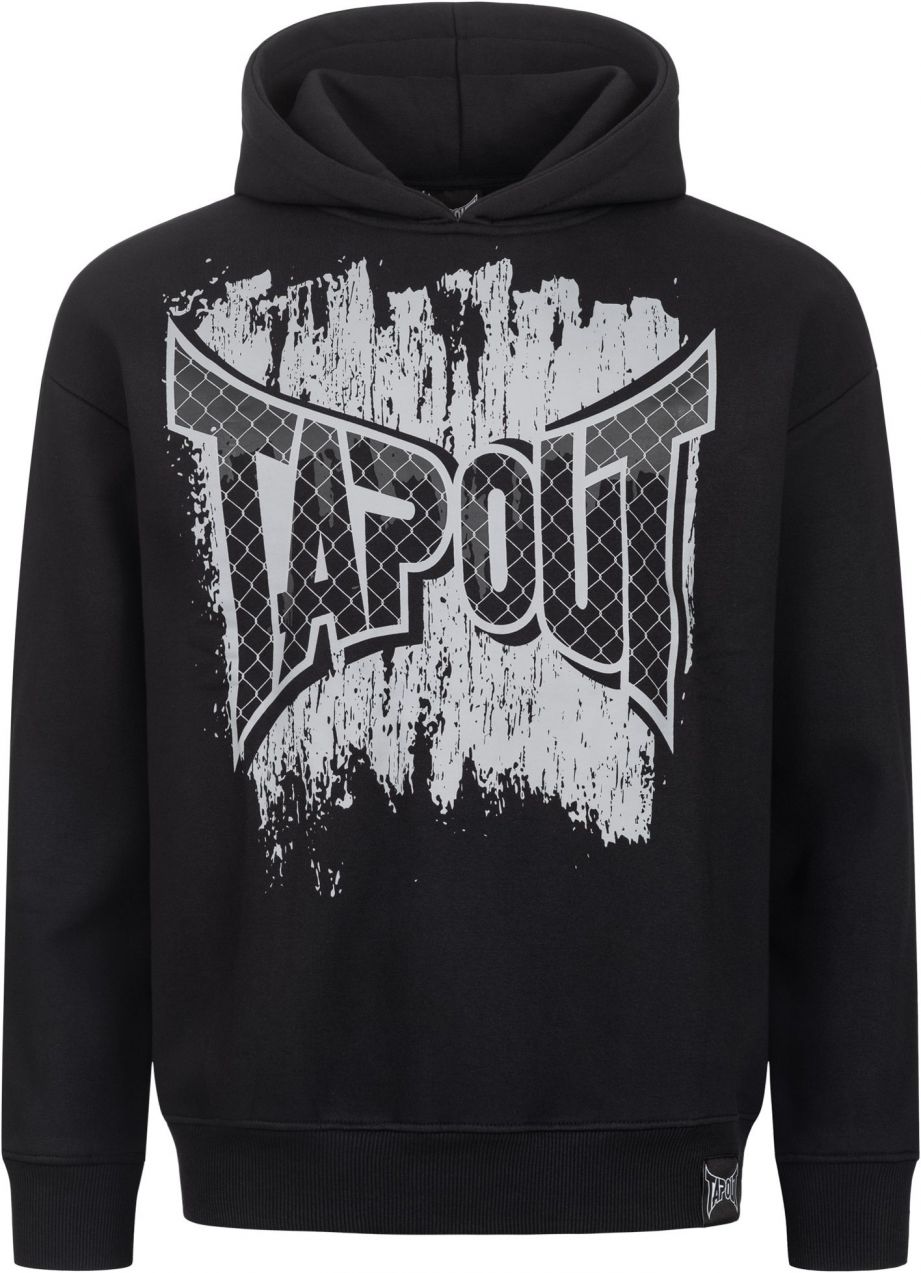 Tapout Mikina 'CF HOOD'  svetlosivá / čierna