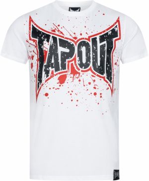 Tapout Tričko ' SPLASHING '  červená / čierna / biela