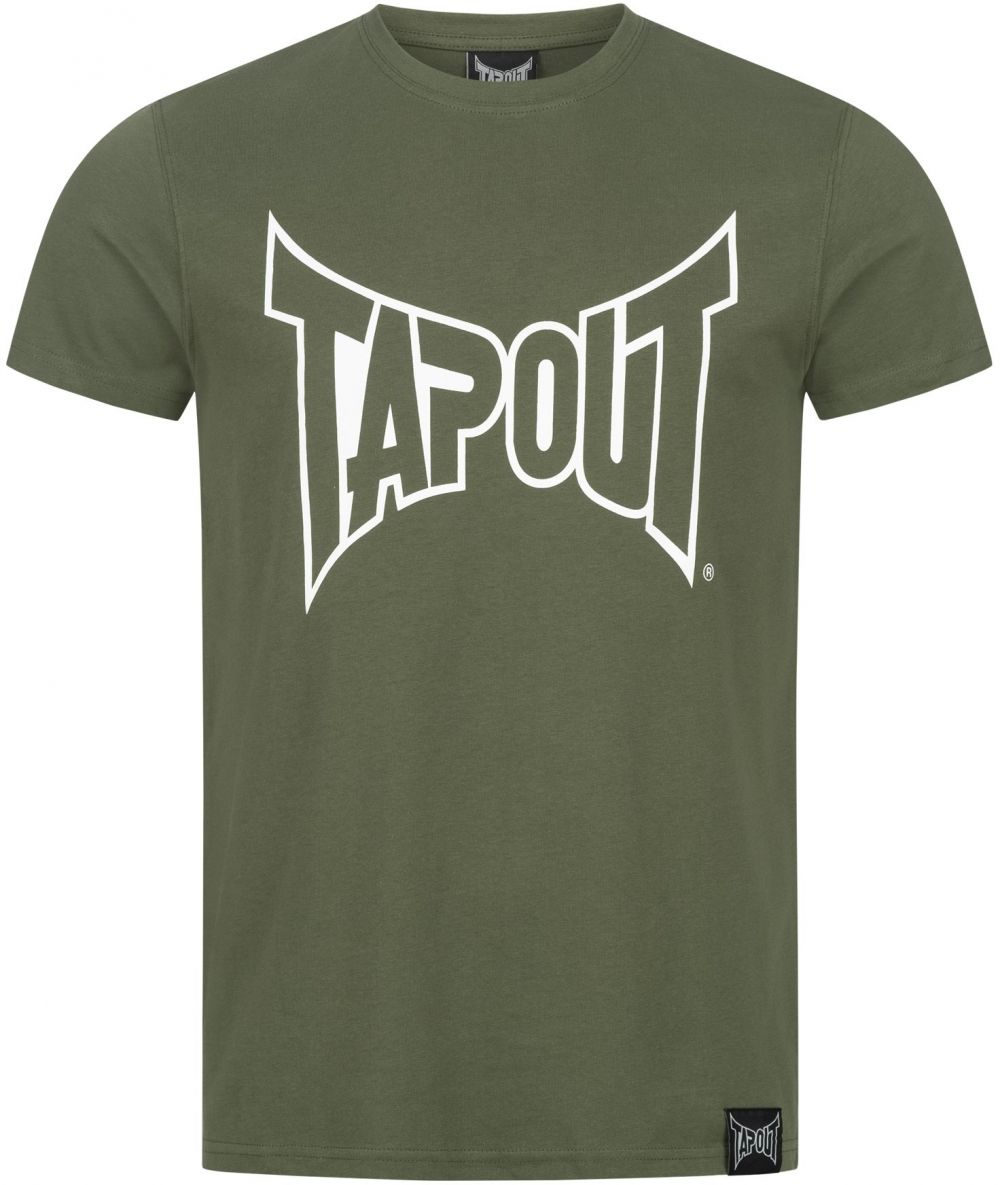 Tapout Tričko  olivová / biela