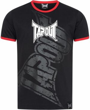 Tapout Tričko 'Trashed'  tmavosivá / červená / čierna / biela