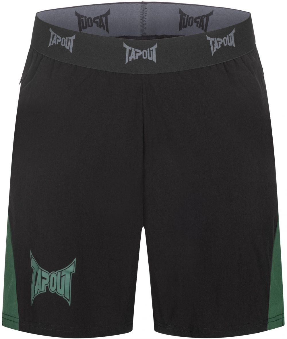 Tapout Športové nohavice  zelená / čierna