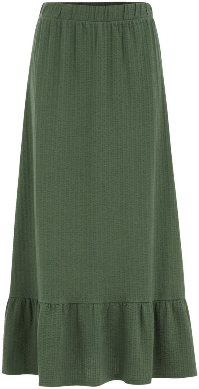 WE Fashion Sukňa  tmavozelená