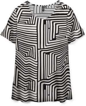 VERO MODA Tričko 'VMEASY JOY'  čierna / biela