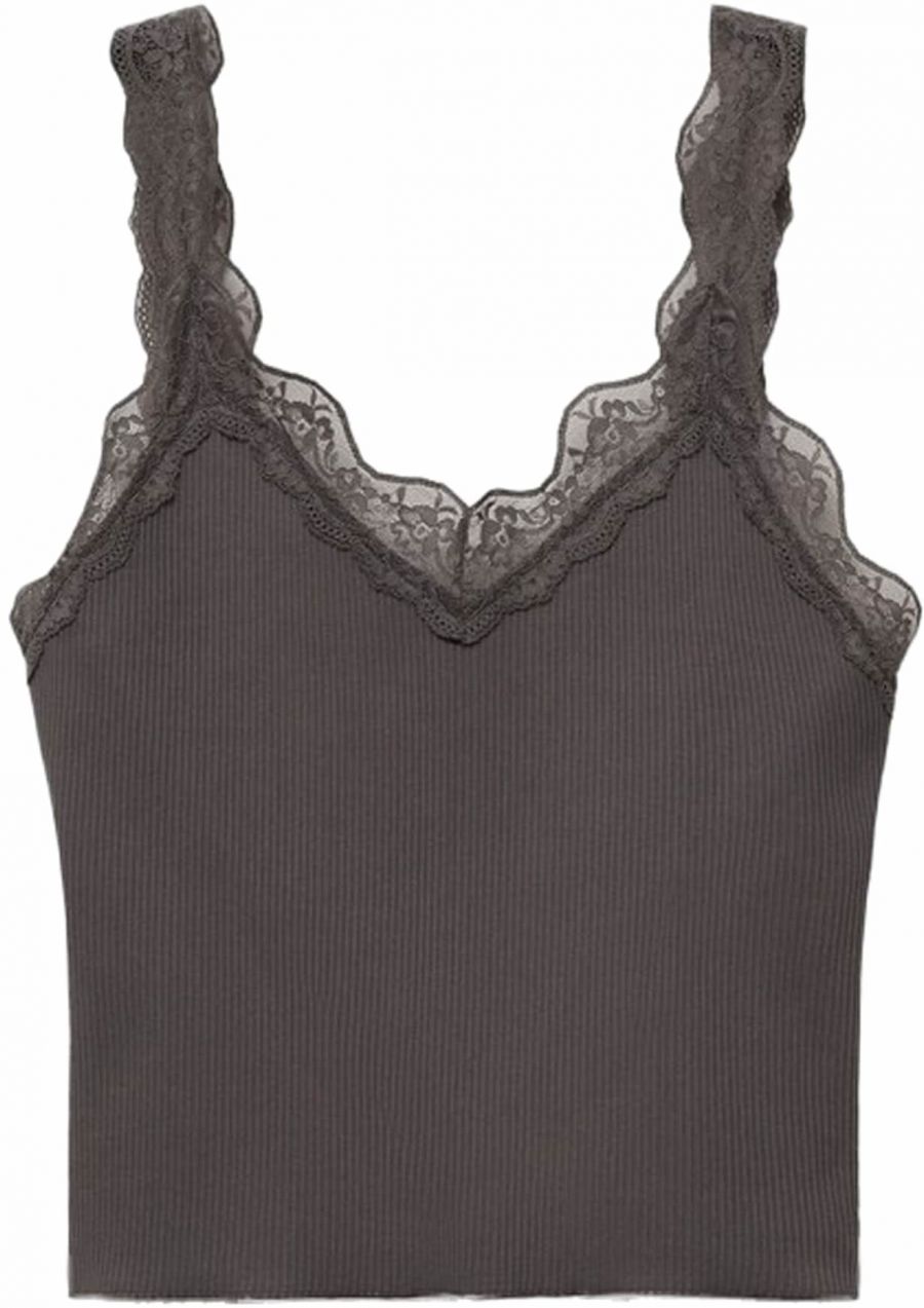 MANGO Top 'RAVEN'  antracitová