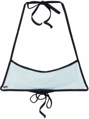 Bershka Bikinový top  svetlomodrá / čierna
