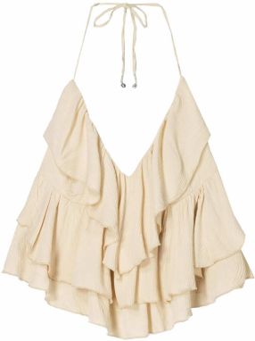 Bershka Top  béžová