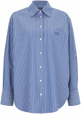Gap Tall Blúzka  modrá denim / biela