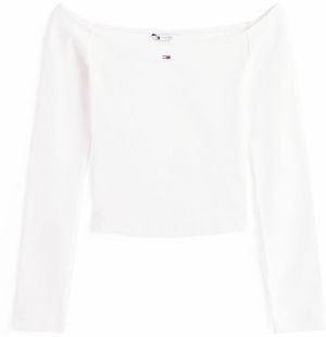 Tommy Jeans Tričko 'ESSENTIAL'  biela